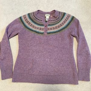 L.L. Bean fair isle sweater